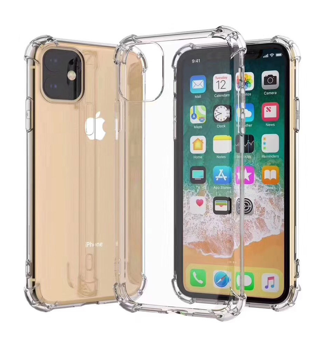 iPHONE 11 Pro Max (6.5in) Crystal Clear Transparent Case with Bumper Corner (Clear)